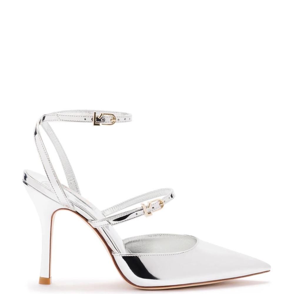 Larroude Kris Pump In Silver